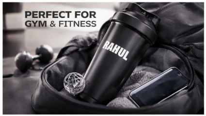 Custom Protein Shaker Bottle | Add Your Name/Design